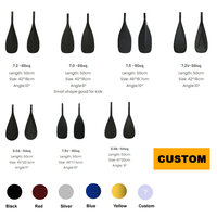 Paddle surf Sports nautiques planche de surf aviron rouge fibre de carbone SUP pagaie pour Stand up Paddle Board accessoires pour les eaux océaniques