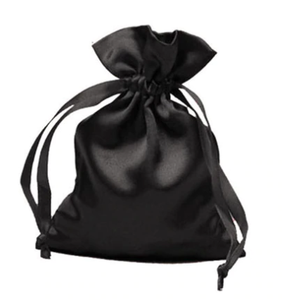 Özel Logo ipek saten ipli hediye keseleri saç takı makyaj İpli paket ambalaj saten çanta giysi için - Product Image 3