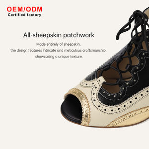 Zapatos de Baile Latino para Mujer, Diseño Italiano de Alta Calidad, Tacones de Aguja Sexys, Impermeables, de Piel de Oveja, Verano, 10 cm de Tacón Alto - Product Image 2