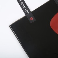 Bolsa de PVC Gris Oscuro Personalizada con Correa Negra y Diseño Floral Transparente para Regalos y Empaquetado Minorista
