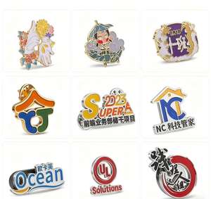 Smalto personalizzato in metallo epossidico personalizzato per spilla No minimo Logo aziendale nome commemorativo etichetta distintivo da uomo - Product Image 4