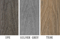 Tuiles de terrasse en composite co-extrudé WPC 300x300MM, tuiles WPC à faire soi-même, tuiles de terrasse à emboîtement pour patio extérieur