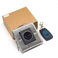 Smart Security Door Lock Release Access Control Emergency Stainless Steel Plate Touchless Exit Button Switch No Touch