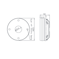 Haut-parleur de compression à bobine mobile de 1 pouce en titane HF, unité de compression néodyme HF-DE750TN