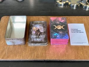 定制印刷女巫塔罗牌甲板78紫色镀金塔罗牌塔罗牌锡塔罗牌之谜 - Product Image 5