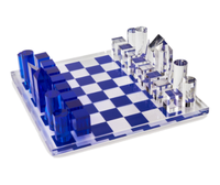 Table chinoise en plastique, ensemble de jeux d'échecs, en cristal magnétique, de luxe moderne, en plastique, pour restaurant, jardin en plein air, sur mesure
