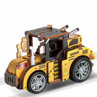 Vente flash - Puzzle 3D en bois à construire soi-même - Véhicule d'ingénierie - 40 à 90 pièces - Jouet éducatif
