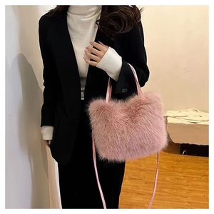 Fashion Trend Plush Design Women's <b>Handbag</b> Shoulder Crossbody <b>Handbag</b> Women's <b>Small</b> <b>Handbag</b> - Product Image 5
