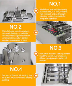 Fabricant commercial Pon De Ring 2Kw <span class=keywords><strong>espagnol</strong></span> haute efficacité économie de travail Robot beignet Machine pour la vente en gros - Product Image 6