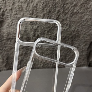 Anillo electrochapado compatible con la funda del teléfono Apple 17 Pro Max para iPhone 17, marco transparente, 17 Air, diseño hueco, simple y moderno - Product Image 2
