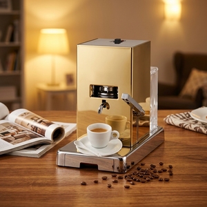 Machine à <span class=keywords><strong>expresso</strong></span> à capsules programmable haut de gamme, 19 bars de pression, compatible dosettes et plaquettes <span class=keywords><strong>ESE</strong></span>, en acier inoxydable, compacte et luxueuse pour la maison - Product Image 5