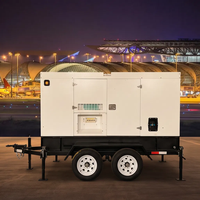 Groupe électrogène diesel portable super silencieux JSST Genaet 50kw 80kw 100kw 100kva 200kva 500kva sur remorque - Prix du moteur
