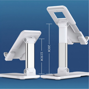 Support de bureau portable en ABS, compatible, réglable et antidérapant pour téléphone portable et tablette, avec coque épaisse, design flexible et en plastique - Product Image 4
