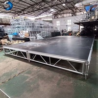 Spectacle mobile en aluminium de haute qualité scènes en aluminium plate-forme d'événement scène de Concert de mariage réglable Portable pour extérieur intérieur