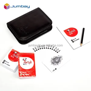 Professional China Business Double Pack Playing Cards Indoor Game Popular Gift Playing Cards In Pu Bag