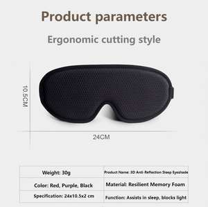 Máscara de Dormir Ajustável em Espuma de Memória 3D com Bloqueio de Luz para Homens e Mulheres, Ideal para Dormir de Lado, com Cor Personalizada, 100% Algodão - Product Image 6