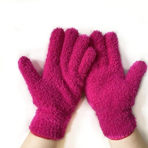 Gants de dépoussiérage en microfibre MIG4U, gants de nettoyage réutilisables <span class=keywords><strong>pour</strong></span> stores, fenêtres, volets, meubles, voitures, gris, épaisseur moyenne, 2 paires S/M - Product Image 5