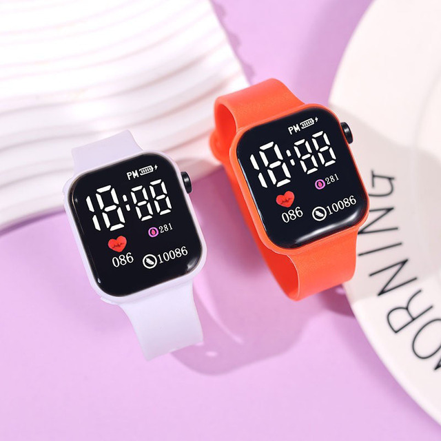 Factory Spot Small Square Digital Watch High Color Value Student Women Luminous Simple Fashion Led Electronic Watch