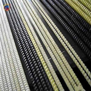 Batang Bergelombang Plastik Berpenguat Serat Kaca Fiber Glass Rebar Frp Batang Tahan Lama Cocok untuk Konstruksi - Product Image 1