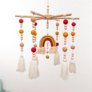 Fieltro <span class=keywords><strong>musical</strong></span> de arcoíris neutro <span class=keywords><strong>para</strong></span> bebé, decoración de Guardería Móvil, arcoíris colgante, <span class=keywords><strong>cuna</strong></span> móvil - Product Image 2