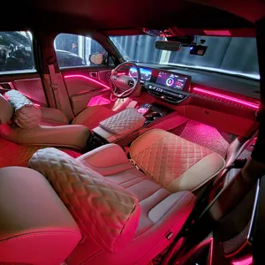 רכב פנים גמיש אווירה ניאון RGB תאורה מפוזרת רכב דקורטיבי אביזרי אור הרצועה