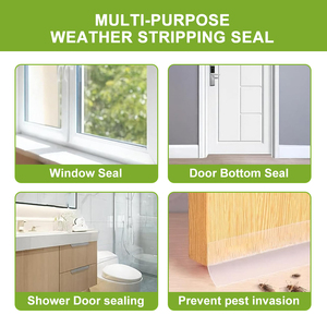 Joint <span class=keywords><strong>d</strong></span>'étanchéité personnalisable <span class=keywords><strong>pour</strong></span> portes, <span class=keywords><strong>bande</strong></span> <span class=keywords><strong>d</strong></span>'étanchéité en silicone anti-courant <span class=keywords><strong>d</strong></span>'air <span class=keywords><strong>pour</strong></span> portes et portes <span class=keywords><strong>de</strong></span> <span class=keywords><strong>douche</strong></span> en verre, <span class=keywords><strong>pour</strong></span> fenêtres - Product Image 3