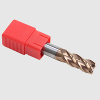 1.5mm 3mm 6mm 10mm Fraise Micrograin CNC 16mm 4 cannelures HRC55 Fraise en carbure monobloc pour acier