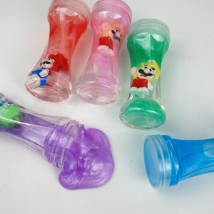 Bestseller 6-teiliges Antihaft-Glitzer-Dehnbares Stressabbau-Spielzeug Galaxy Slime mit Mario Kristall-Slime-Set - Product Image 5