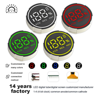 LED-Glaspanel Digitalanzeige, LED Große Digitale Wanduhr Zeitanzeige für Büro, Schule, Geschäft und Öffentliche Räume