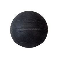 Ballon de musculation en PVC et caoutchouc noir personnalisé avec logo pour l'entraînement en salle de sport, la musculation et le fitness