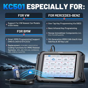 2026 XTOOL X100 MAX2 avec programmeur de clés avancé KC501, programmation ECU J2534, appairage de clés, scanner automobile, cartographie topologique - Product Image 6