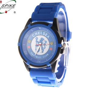 シリコンバンドステンレススチールバックケース付きサッカークラブ時計の多くの種類 - Product Image 4