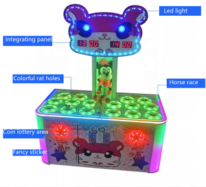 Machines d'arcade pour enfants, jeu de frappe aux souris Paradise Whack-a-mole, fonctionnement à pièces, jeu de frappe aux souris - Product Image 3