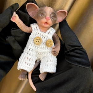 Gatto Realistico in Silicone Pesante Fatto a Mano, Giocattolo Morbido da 0,45 libbre, <span class=keywords><strong>Bambola</strong></span> di Moda per Ragazze a Forma di Gatto Realistico - Product Image 1