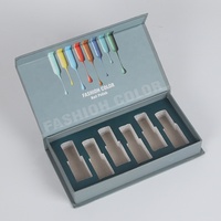 100% biodégradable cosmétique expédition boîte de papier cadeau conception pliante pour vernis à ongles bouteille d'huile mat stratification impression manipulation