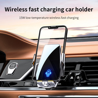 Chargeurs de voiture sans fil magnétiques à induction infrarouge automatique 15W support de téléphone chargeur rapide pour iphone 15 Pro Max 16 14 13