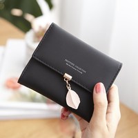 Dompet PU Multifungsi Anti Air Motif Daun, Tempat Kartu & Uang Koin, Cocok untuk Aktivitas Luar Ruangan, Laris Terjual