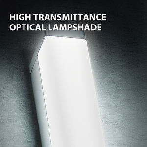 Modern Minimalist Simple Indoor <b>Bathroom</b> <b>Mirror</b> Dresser Lighting Hotel Acrylic LED Wall-Mounted Lamp with E26 Bulb Base - Product Image 4