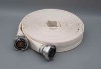 Tuyau d'incendie plat flexible de 6 pouces, haute pression, en toile de coton, certifié ISO9001, longueur 30m, pour l'irrigation et la lutte contre l'incendie