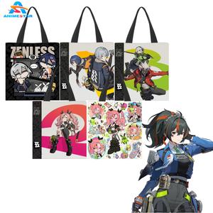 Mochilas escolares de diferentes estilos Zenless Zone Zero Bily Anby Anime lienzo bolso de mano Cosplay Anime bolsa de compras - Product Image 1