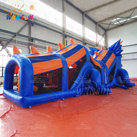 Parcours d'obstacles gonflable pour enfants WINSUN avec design lézard, en PVC, certifié CE, pour les enfants de 5 ans et plus, pour les sports et les fêtes