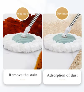 Meilleures ventes : Ensemble de nettoyage avec serpillière rotative en chenille d'aluminium, manche extensible et haute absorption - Product Image 6