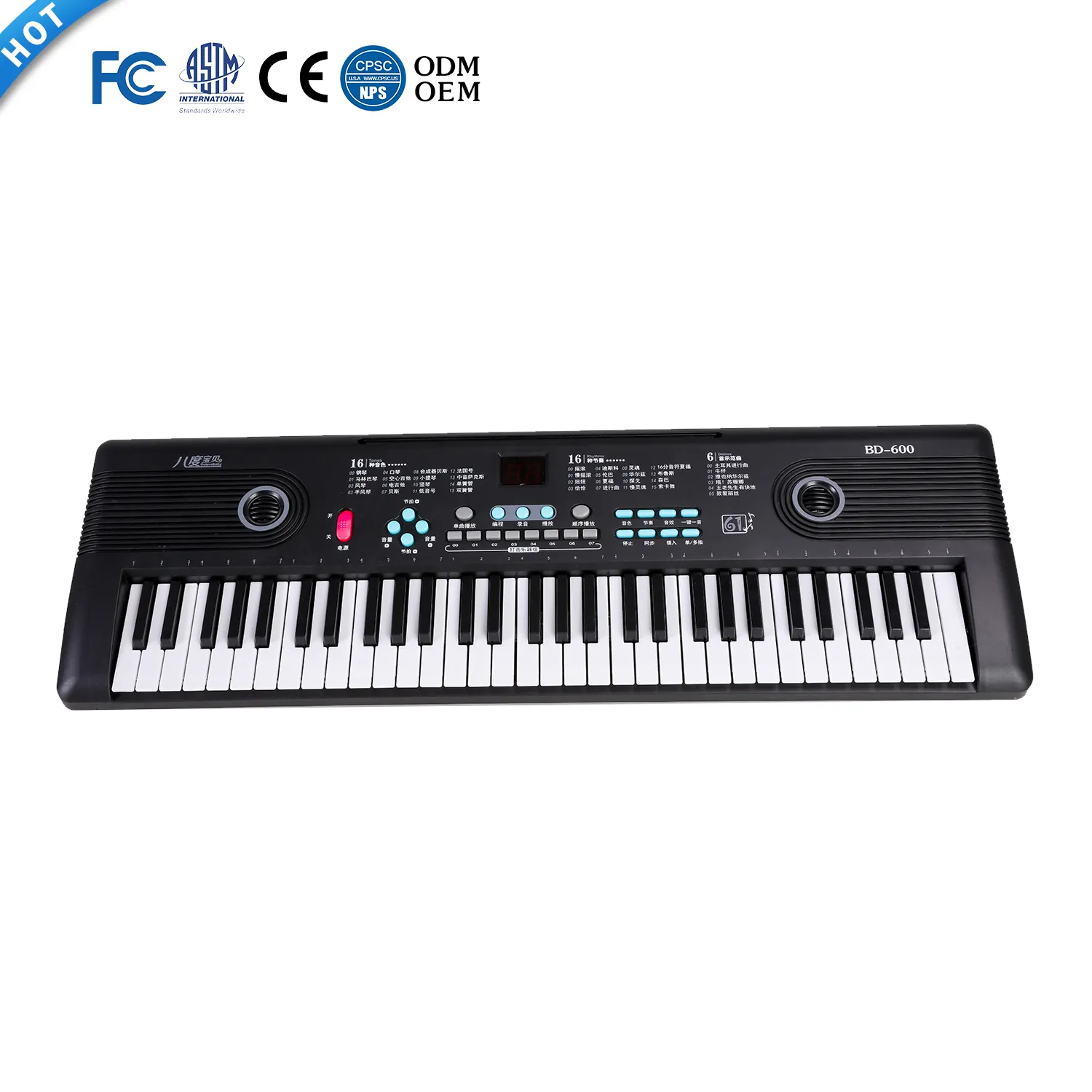 61 teclas de ensino profissional teclado eletrônico midi, teclado, instrumentos musicais com digital e microfone