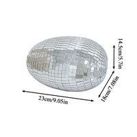 Œufs de Pâques en mousse disco en verre décoratifs à suspendre, cadeaux de Noël et de la Saint-Valentin, mignons et bon marché, en gros