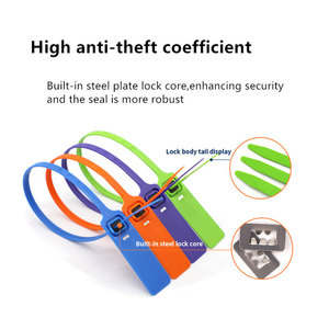 אטם פלסטיק אבטחה חד פעמי WCP605, מחיר סיטונאי נמוך מהמפעל, אטם פלסטיק מותאם אישית נגד גניבה ופריצה, שאנדונג - Product Image 2