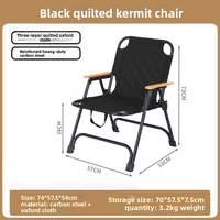 Nouvelle chaise de salle à manger pliable à quatre pieds en métal et tissu Oxford pour restaurant commercial, camping, barbecue, pique-nique, plage