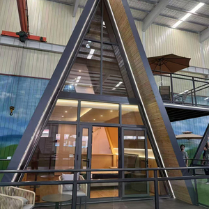 Casa Contenedor de Acero de Lujo de 1-2 Dormitorios, Prefabricada, Móvil, Diseño Triangular Moderno, para Uso Hotelero, Alojamiento Confortable - Product Image 4