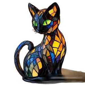 Cross-border New Dog Series Resin Figurine LED Night Light Artistic Animal Statue Creative European Design Home Desktop 17*10*10 - Product Image 5