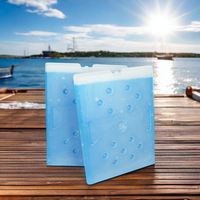 Plaque eutectique rigide en plastique PE durable de 1800 ml pour le stockage des aliments froids