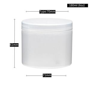 Envase Cosmético Transparente de Grado Alimenticio de 500 ml, 250 ml, 100 ml, PET, para Sombra de Ojos, Crema para el Cuidado de la Piel, Tapa de Aluminio y Plástico - Product Image 2